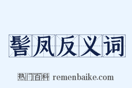 髻凤反义词是什么意思的图片